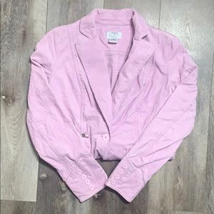 Ann Taylor Loft Petite Corduroy Pink Blazer